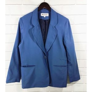 Appleseed's Women's Petite 8P Blue Lined Jacket